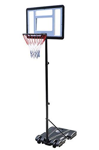 New $65 Junior Kids Sports Basketball Hoop 31x23” Backboard, 5ft-7ft Adjustable Stand w/ Wheel