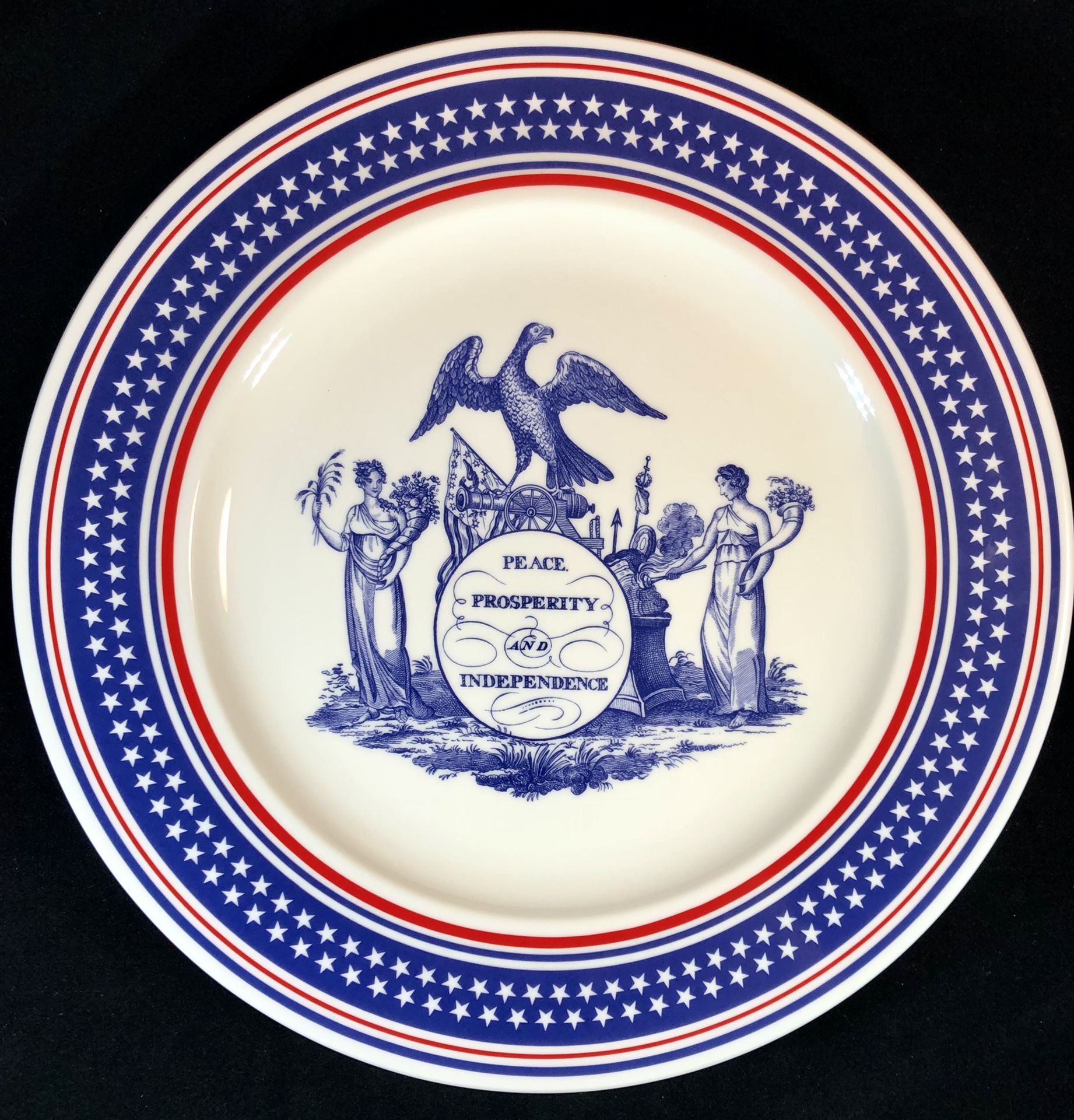 Pfaltzgraff Presidential Bicentennial Porcelain (Bone China) Collector’s Plate, President George Herbert Walker Bush, January 20, 1989