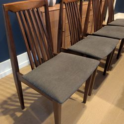 4 Vintage Mid-century Danish Dining Chairs