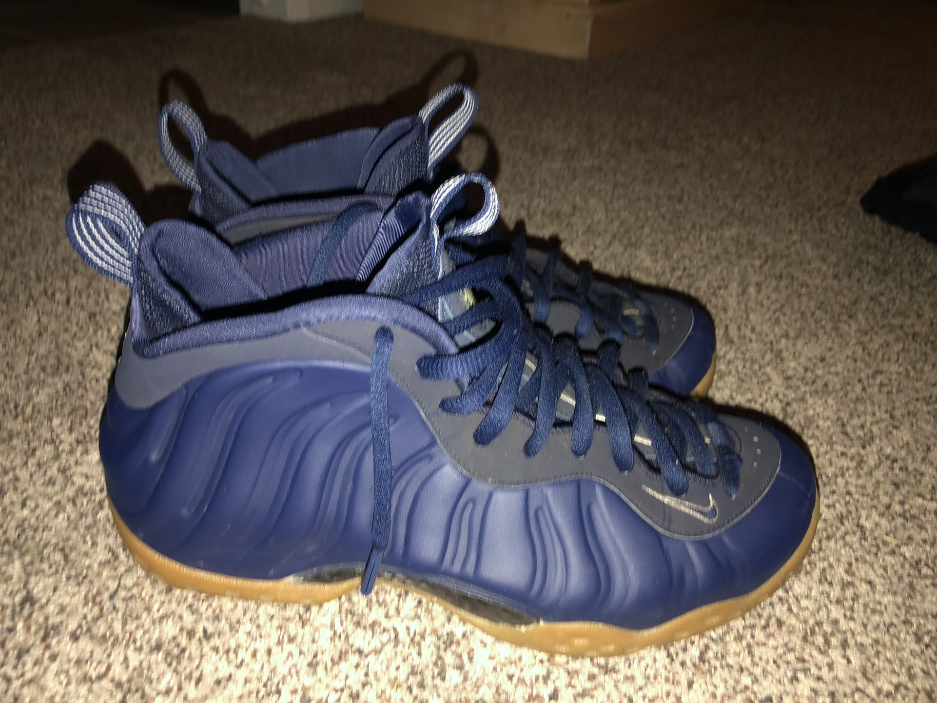 Nike Foamposites Midnight Navy Size 8.5