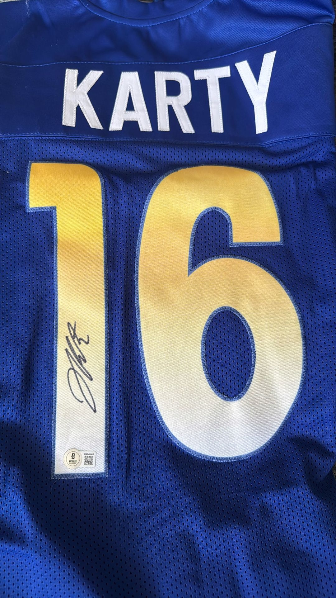 Autographed Karty Jersey