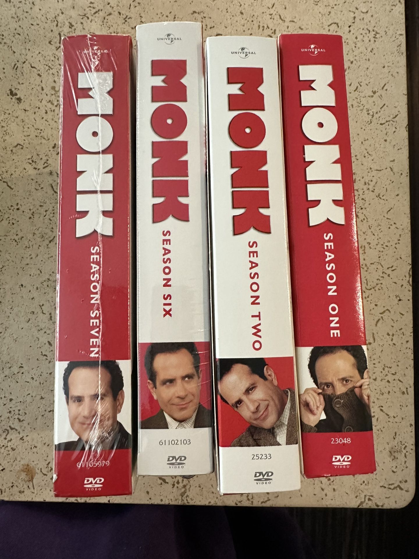 Monk DVD Seasons 1, 2, 6 And 7
