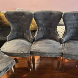 Silla De Comedor Son 6 Silla Gris