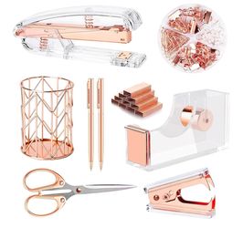 Rose Gold Desk Accessory Set, Office