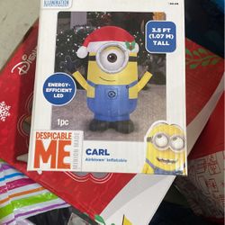 Sweet Despicable Me Carl Minion Inflatable Airblown Yard Decoration Christmas 