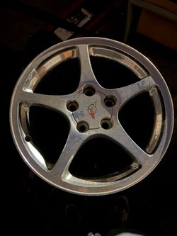 Wheel 17x8-1/2 Front Aluminum 5 Spoke Polish Fits 00-04 CORVETTE 667299