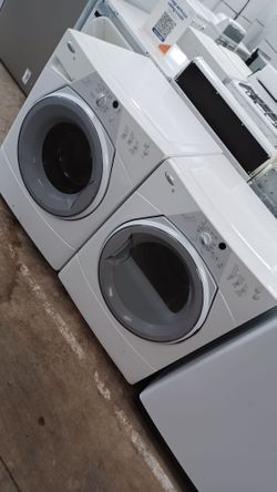 Whirlpool duet front load washer and electric dryer set