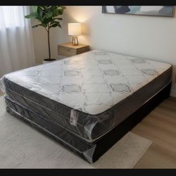 Queen Mattress Set – Medium – Brand New – Delivery Available 🚚