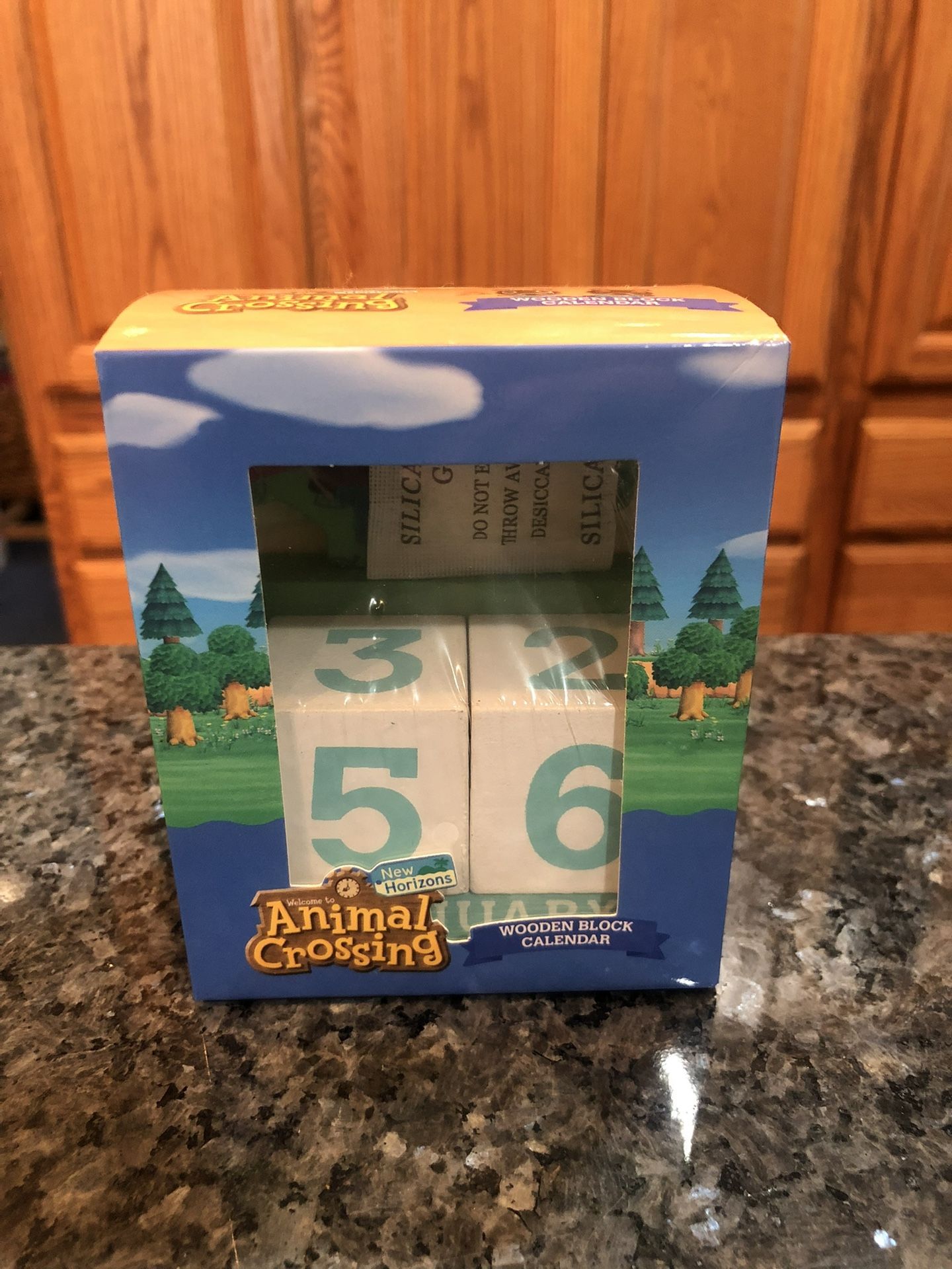 Animal Crossing Wooden Block Calendar. Brand New Factory Sealed Never Opened