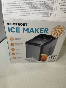 VIBOFROST Nugget Ice Maker Countertop 35lbs/24H Sonic & Chewable Pellet Ice Self
