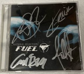 Fuel signed cd booklet, Natural Selection.  Rare - Carl Bell and Brett Scallions last release together.