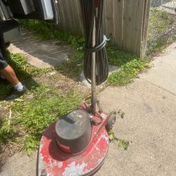 Floor Machine burnishing Floor 