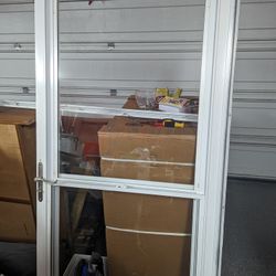 Storm Door Complete With Frame And Gas Shocks 
