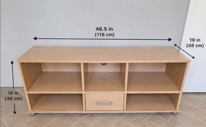 Wood Storage Cabinet / TV Stand – Excellent Condition