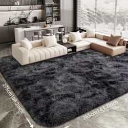 8’x10’ Dark Gray Area Rug Brand New 