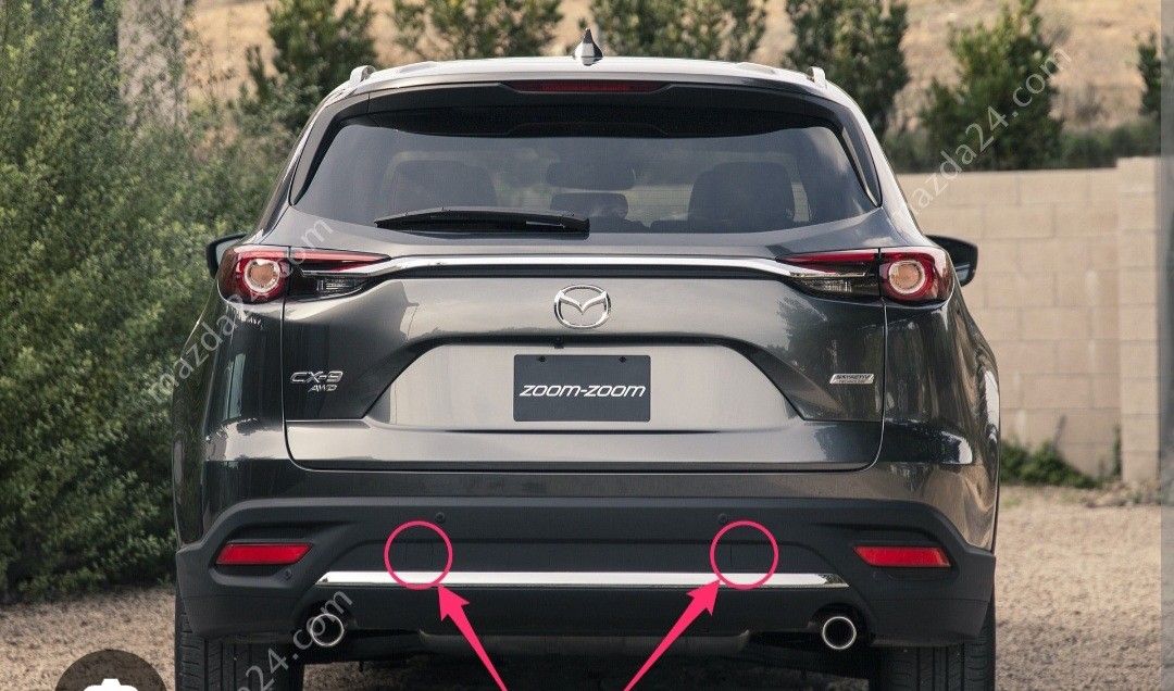 OEM PART 2016-2022 MAZDA CX-9 BUMPER TRIM REAR CHROME MOLDING