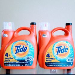 (2) Tide HE Ultra Oxi Detergents 146 oz - $34 For All FIRM 