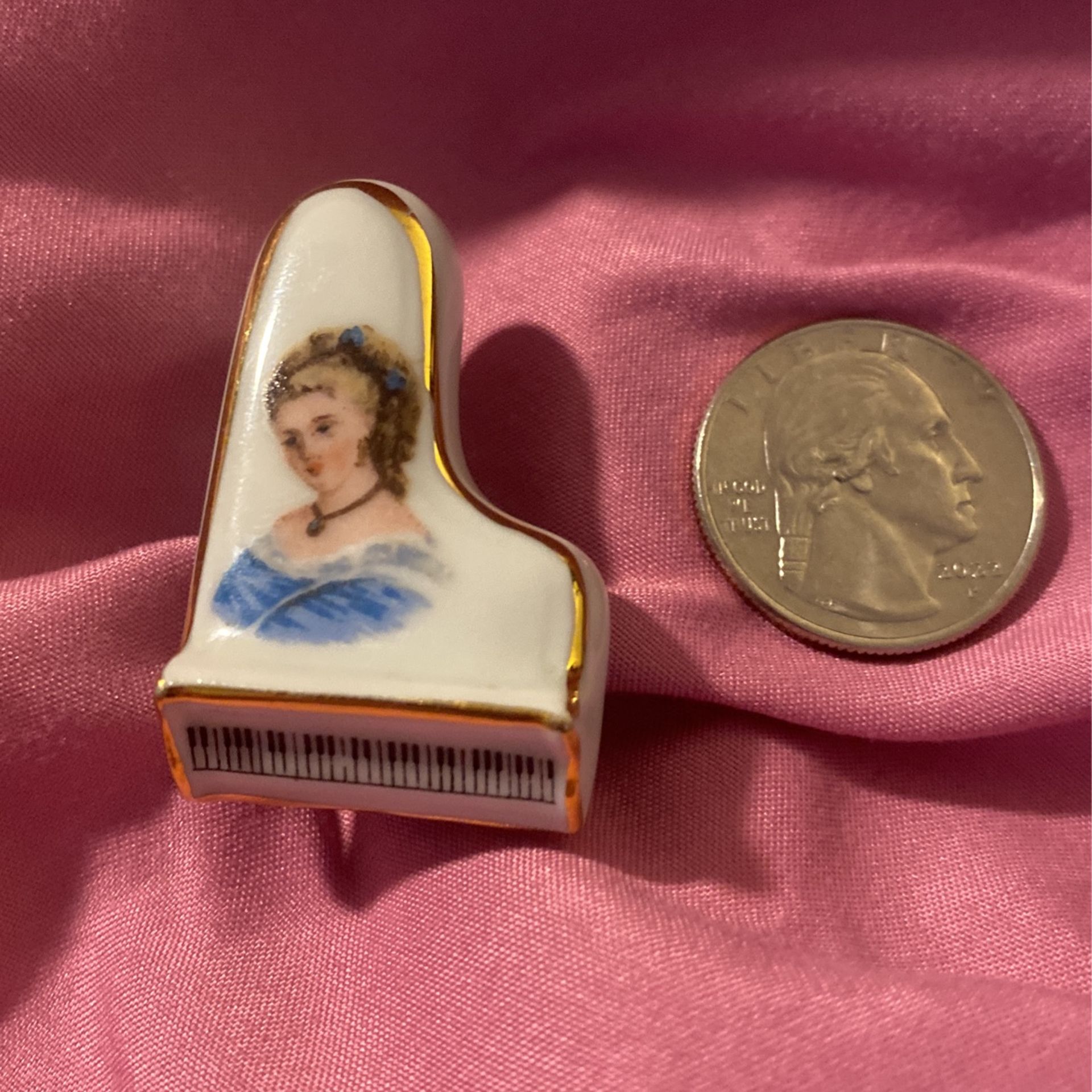 Limoges RARE Micro Hand Painted Piano