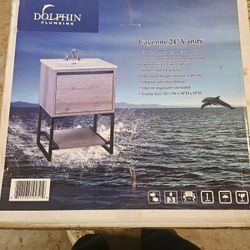 Vanity 24 Inch & Medicine Cabinet New