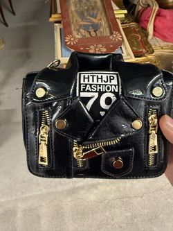 HTHJP Fashion Moto Jacket Novelty Handbag