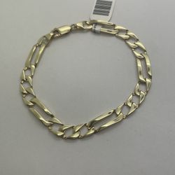 GOLD BRACELET 14KT YG, 7” LENGHT, 11.3 GRAMS, 6.6mm 
