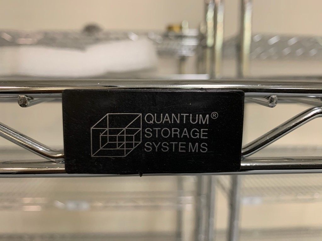 Quantum storage system 4 section wire racks w/ wheels
