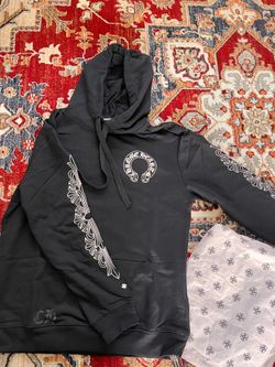 chrome hoodie black