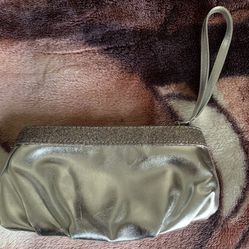 Silver Clutch purse