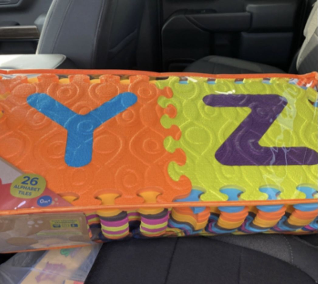 B. toys Beautifloor Alphabet Foam Tiles -26