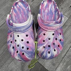 Crocs Marble Purple Mauve White 💜