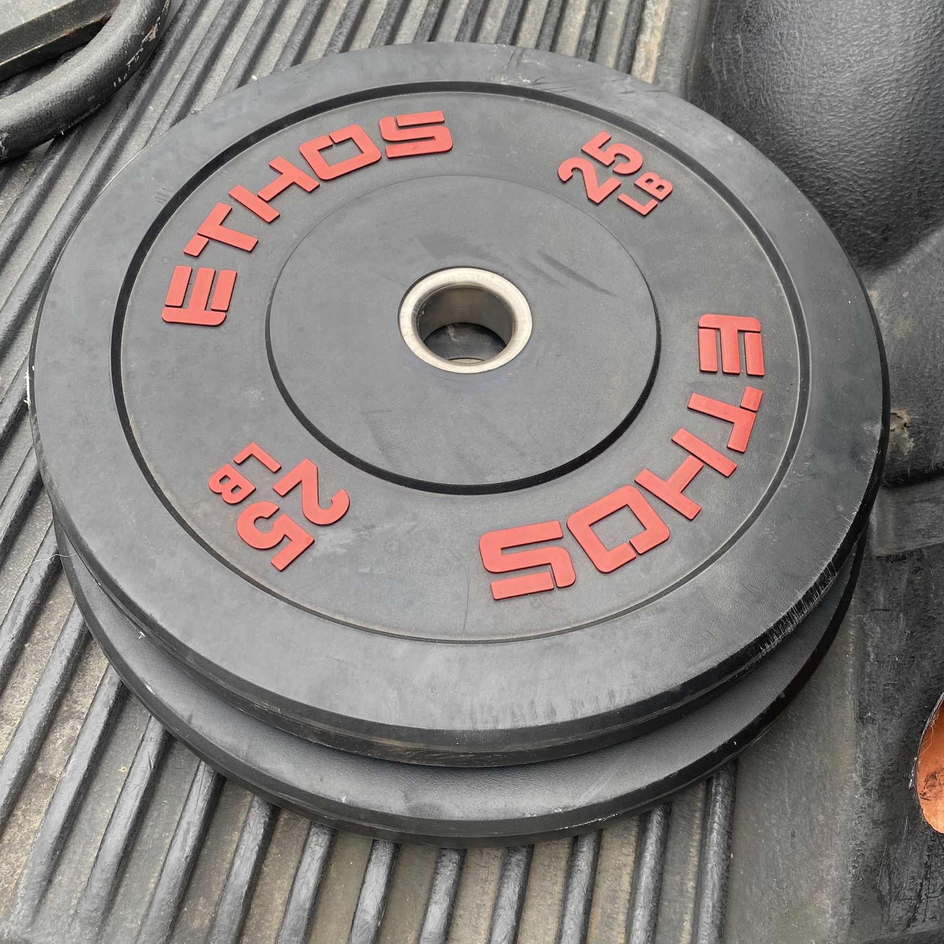 Ethos 2-25lb Olympic Bumper Plates