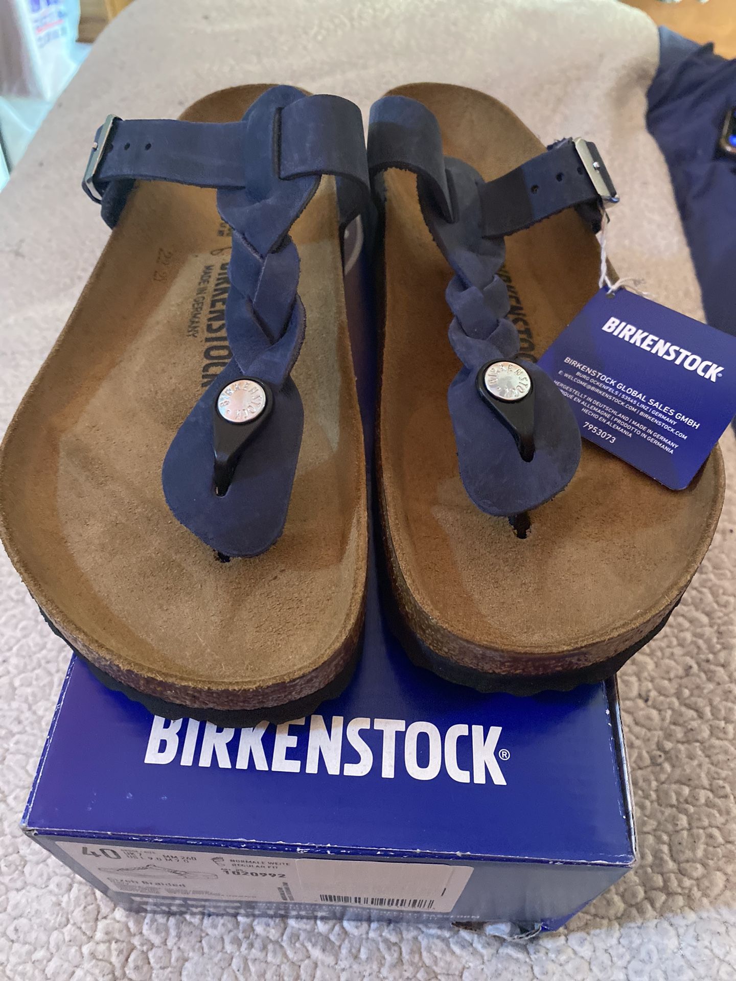 Birkenstock Gizeh Braided - Oiled Leather Women’s Size 9