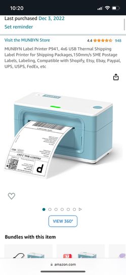 Munbyn label printer and label New 