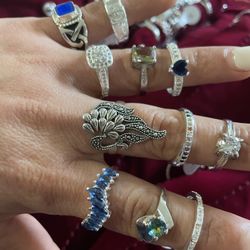 Variedad De Anillos 💍 De Plata .925