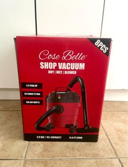 8 PIECE SHOP VACUUM…NEW IN BOX