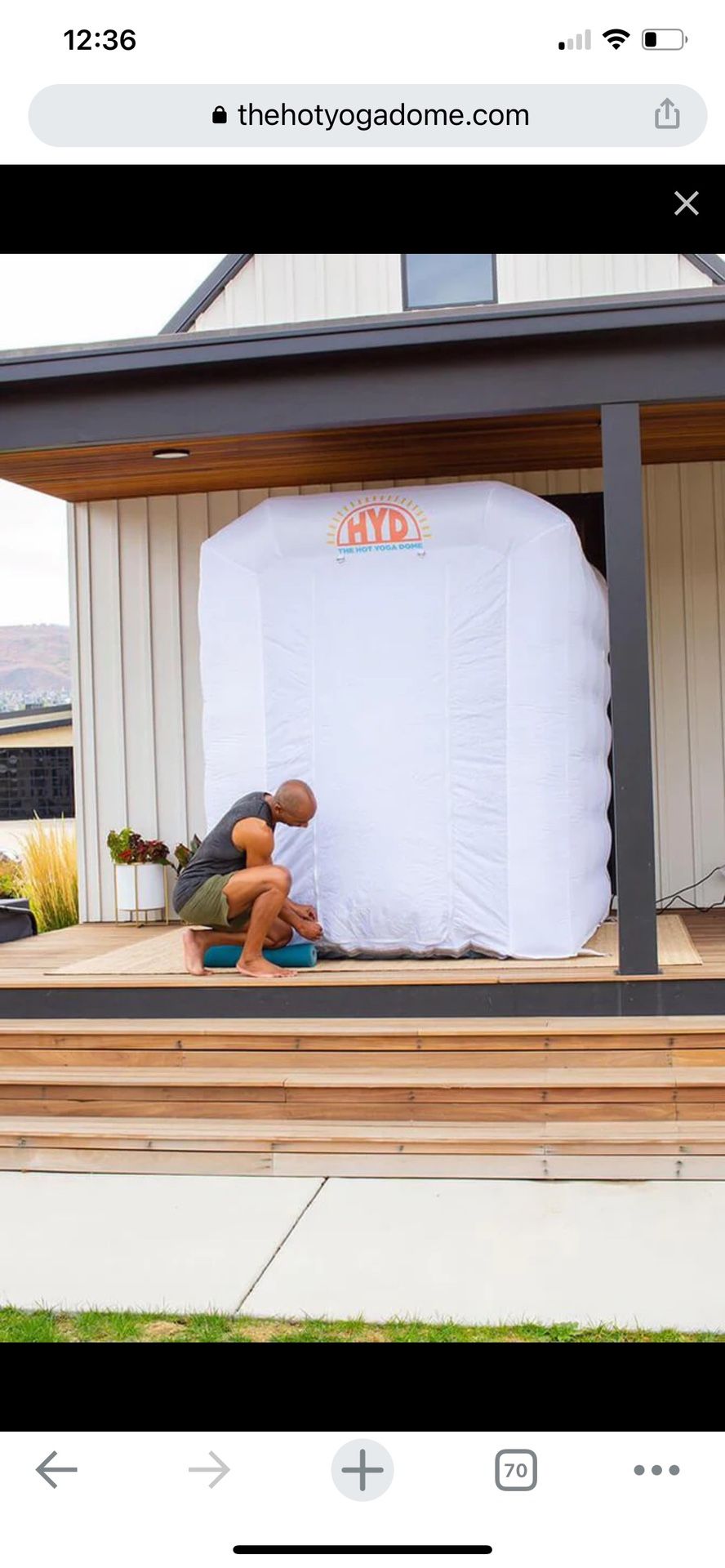 Home Hot Yoga Dome (compact Size With Window)