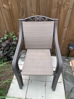 Outdoor patio chairs