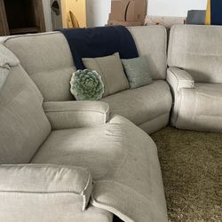 Sectional Couch W/ Power Recliners - USB Chargers 