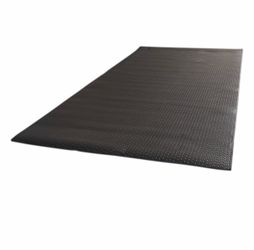 Cap Barbell Lightweight 46”x93” Fitness Mat w Diamond Plate Texture 0.28” Thick