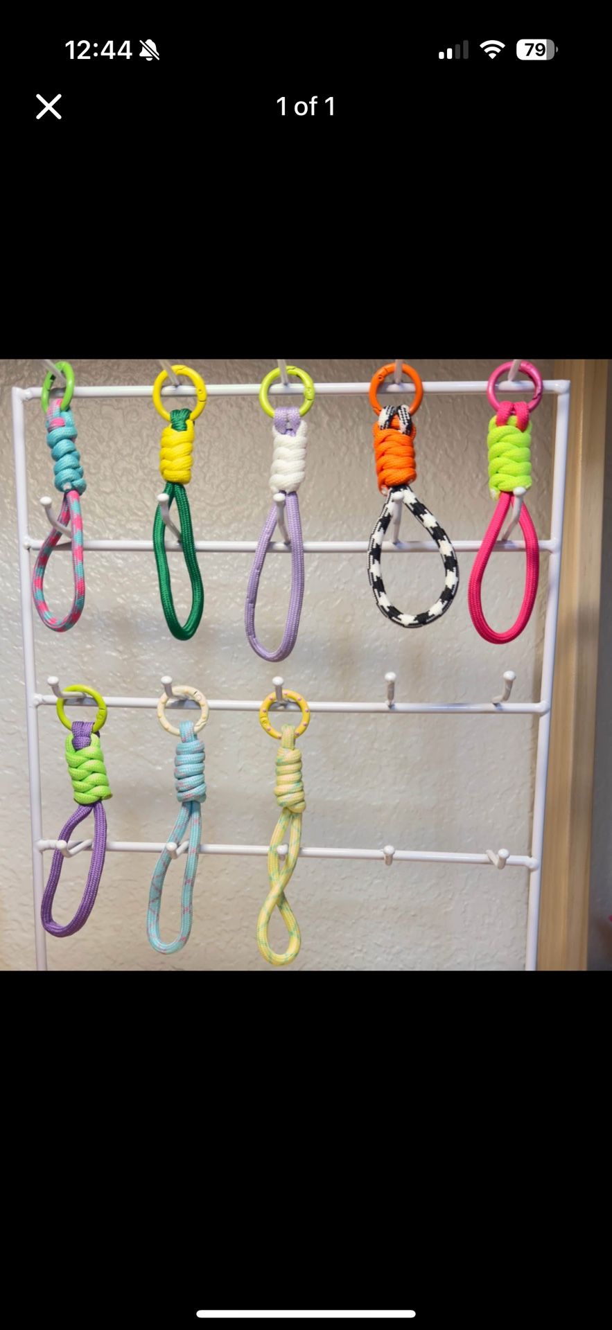 Colorful Paracord Keychain / Bag Charm