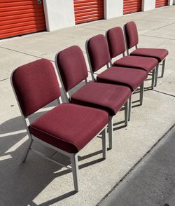 Vintage Retro Eck Adams Metal Tanker Industrial Office Chairs