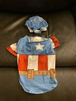 Marvel Captain America Halloween Costume for Small Dog