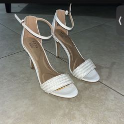Apt. 9 Women’s White High Heels Shoes with Memory Foam, Size 8