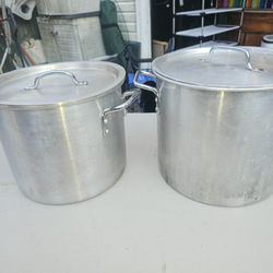 Price Is Firm.. Two Aluminum Lobster Pots