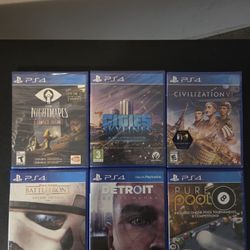 PS4 Games- 6 Game Bundle for $90