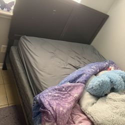 Brown Queen Size Bed