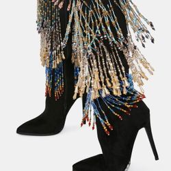 New Azalea Wang Beaded Fringe Size 7.5