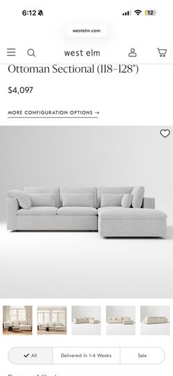 West Elm Sectional Couch