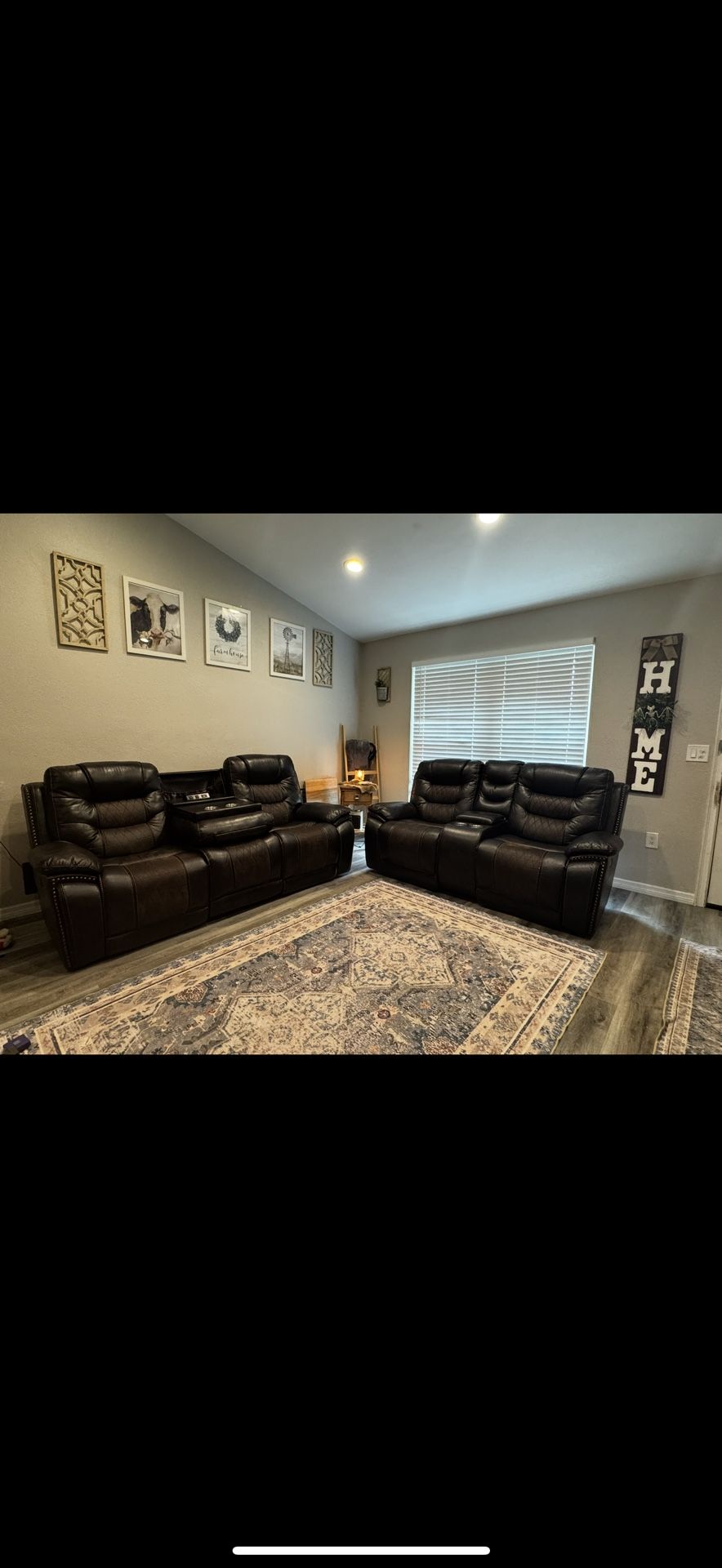 Leather Couch Set