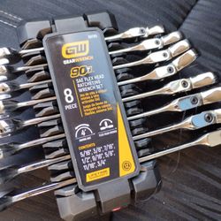 8pc Gear  Wrench SAE Flex Ratchet Wrenches